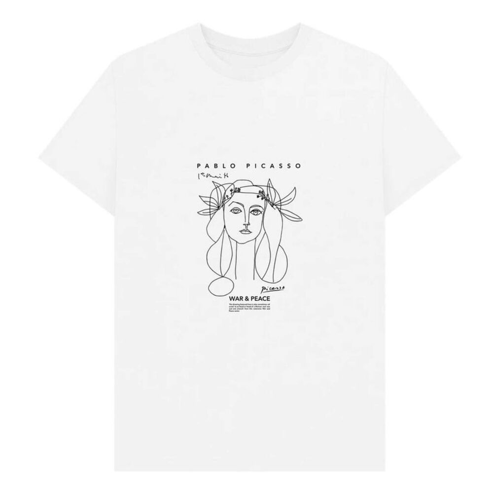 Picasso Unisex Adult War & Peace T-Shirt / White